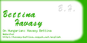 bettina havasy business card